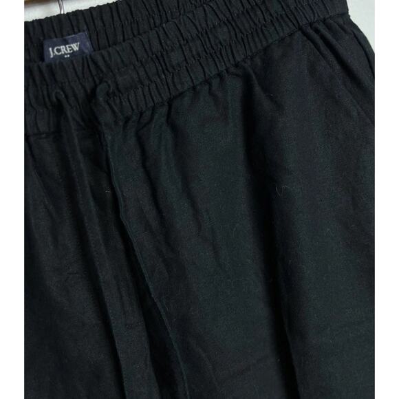 J.Crew Linen-Cotton Blend Drawstring Pant Black Size 8 AW839 Women’s - Picture 6 of 6
